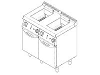 FREIDORA 15 L + 15L alto rendimiento (doble)	